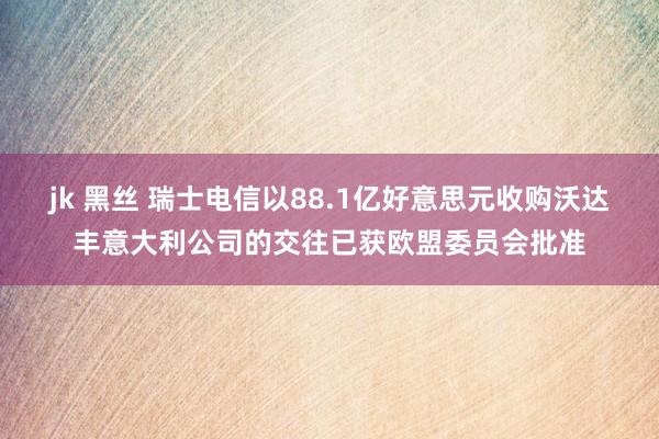 jk 黑丝 瑞士电信以88.1亿好意思元收购沃达丰意大利公司的交往已获欧盟委员会批准