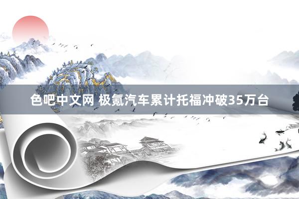 色吧中文网 极氪汽车累计托福冲破35万台