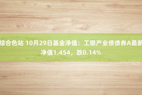 综合色站 10月29日基金净值：工银产业债债券A最新净值1.454，跌0.14%