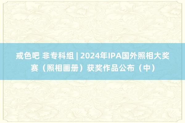 戒色吧 非专科组 | 2024年IPA国外照相大奖赛（照相画册）获奖作品公布（中）